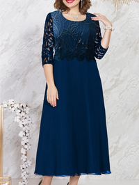<tc>Elegantní šaty Laurra tmavě modré</tc>