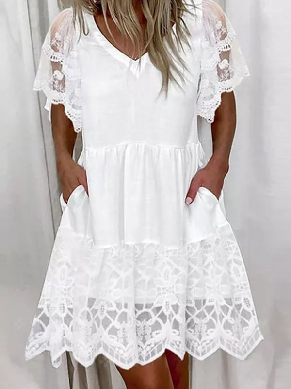 <tc>Elegantní šaty Vonni bílé</tc>