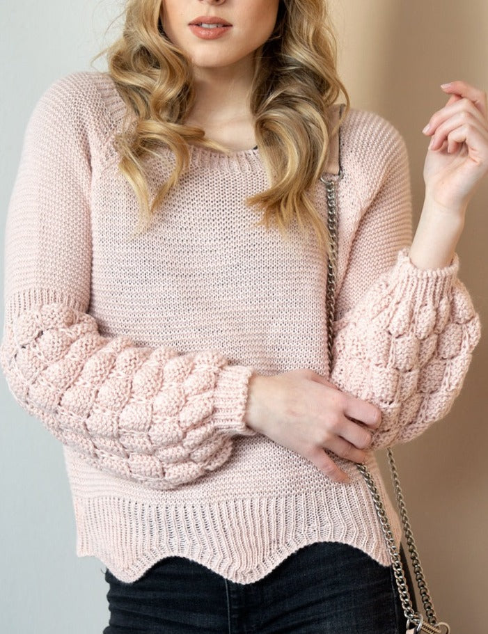 KNITTED SWEATER ALBERTHA pink