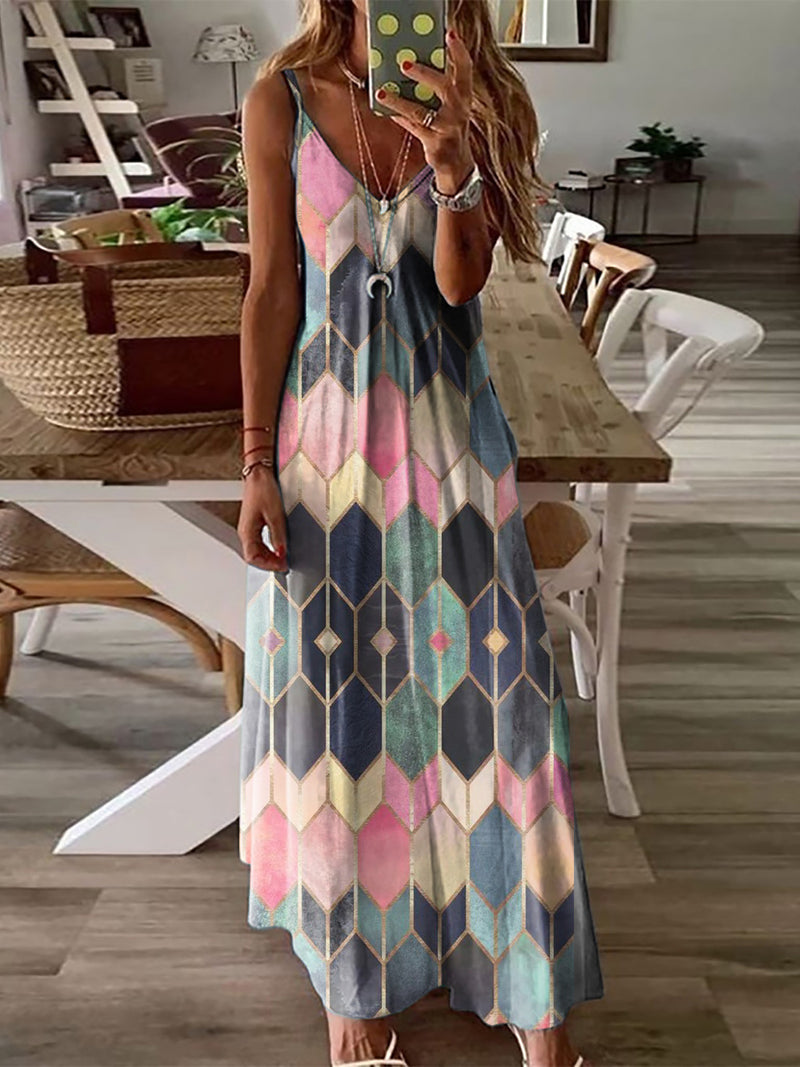 <tc>Letní šaty Ailie vícebarevné</tc>