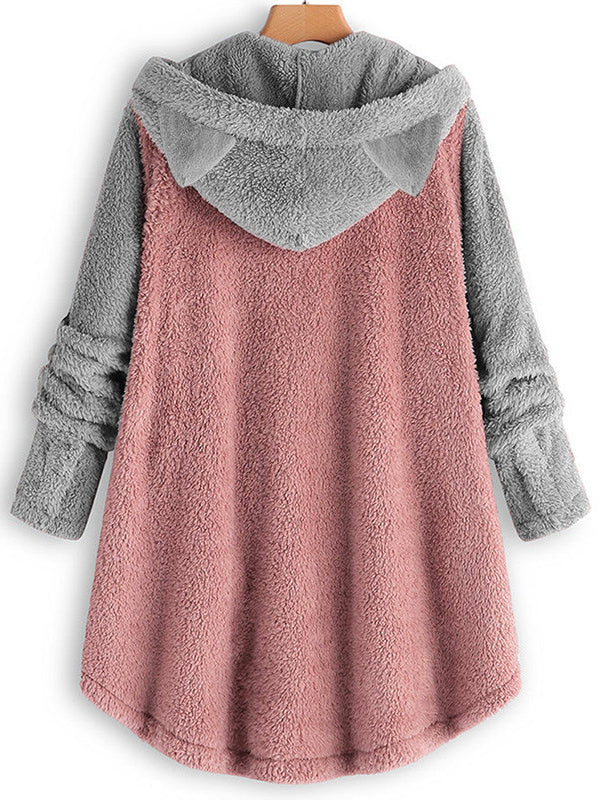 HOODIE ILARIO pink and grey