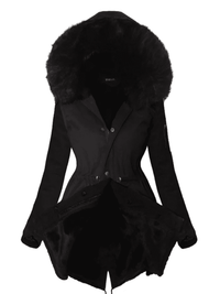 <tc>PARKA bunda MARJORY černá s černým kožíškem</tc>