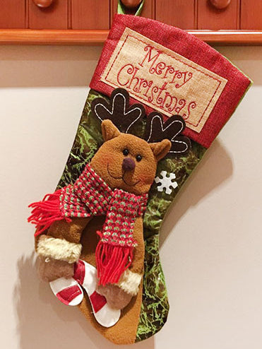 Christmas decoration gifts bag socks FARGY  red 3