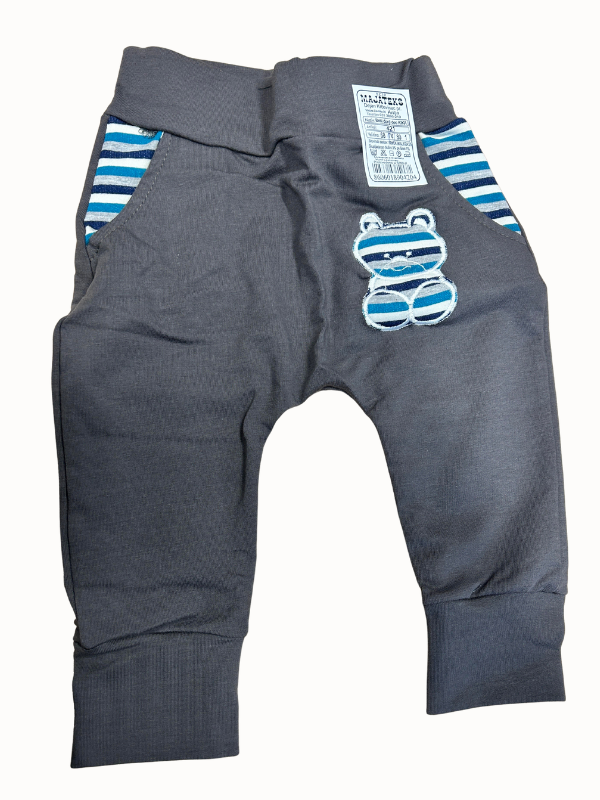 HLAČKY PRO BEBE MATTEH tmavě šedé