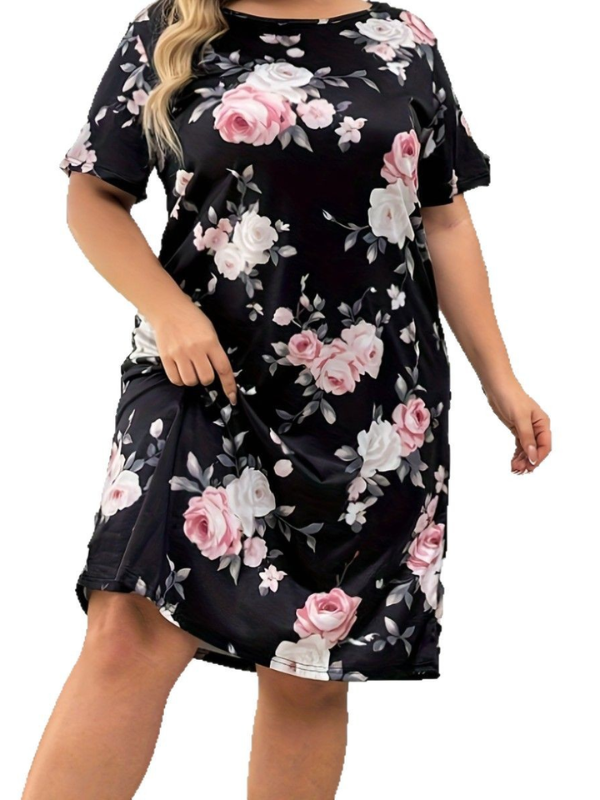 PLUS SIZE DRESS BREYAL black