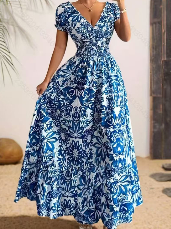 ELEGANT DRESS DANIA blue