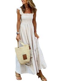 ELEGANT DRESS LORENA beige