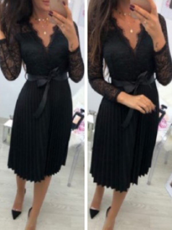 ELEGANTNÍ ŠATY MANILDA černé