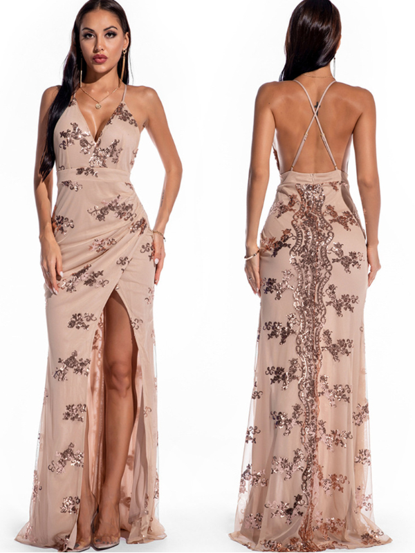 ELEGANTNÍ ŠATY ELENAH růžová zlatá