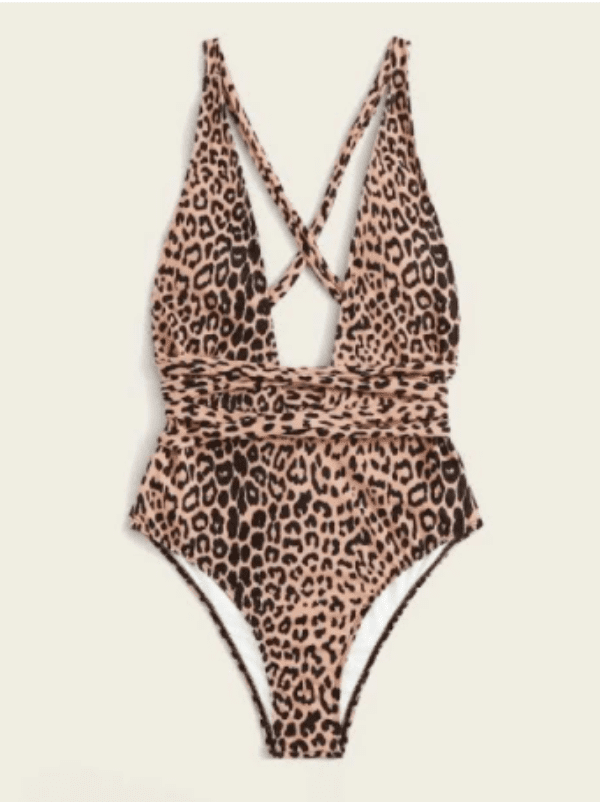 MONOKINI CARNELIAN leopard