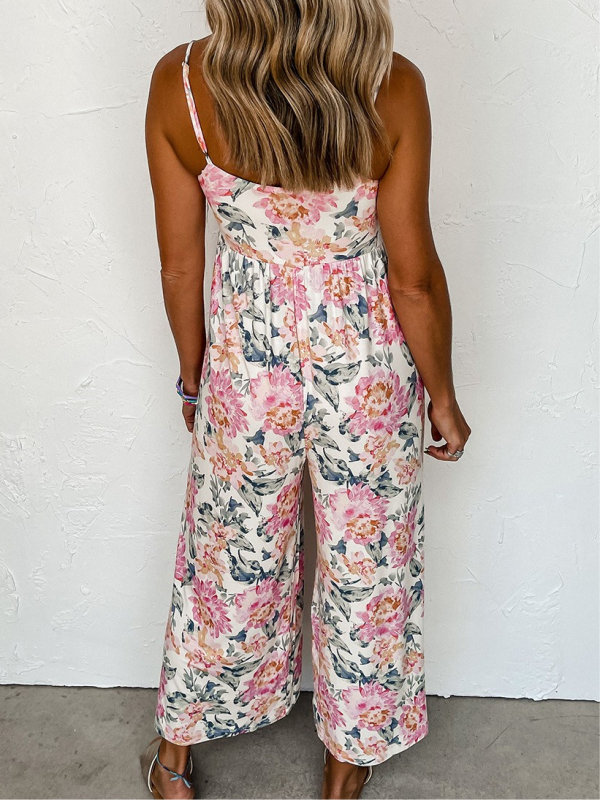 ELEGANTNÍ JUMPSUIT TAMERIA bílá a růžová