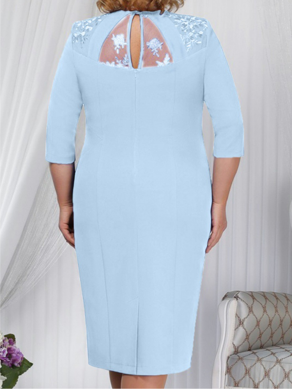 <tc>Elegantní šaty Ovalia světle modré</tc>