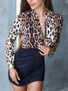 LEOPARD PRINT DRESS CASSIEL black