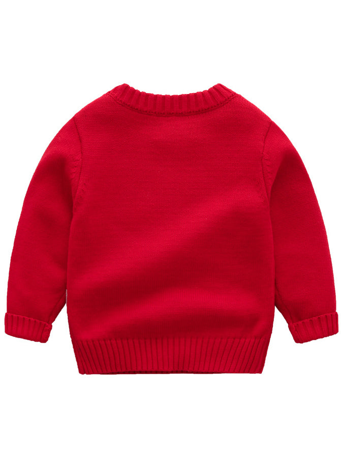 DĚTSKÝ pulovr MAKENNA červený