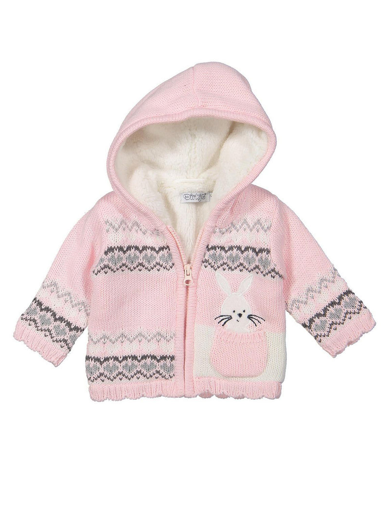 BABY OUTSIDE CARDIGAN ANIKA pink